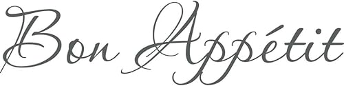 Miniatura 10 de Klein_Kreations Bon Appetit - Vinilo decorativo para pared, color rojo oscuro