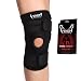 Venom Knee Brace Neoprene Open Patella Compression Sleeve - Elastic Support & Adjustable Straps, Meniscus Tear, Arthritis Pain, ACL, Basketball, Soccer, Athletics, Running, Sports, Men, Women (S)