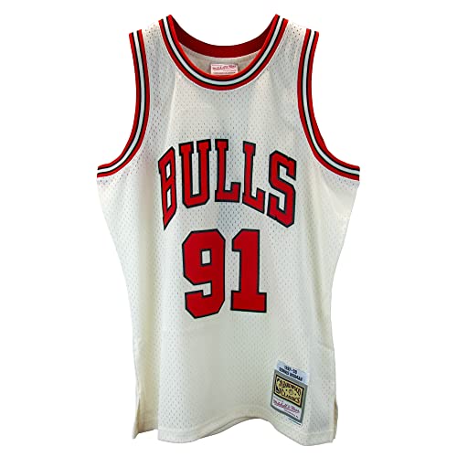 Mitchell & Ness NBA Off White Team Colour Swingman Jersey White/Red Chicago Bulls XXL