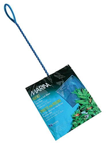 Image of Marina Blue Fine Nylon Net with Handle, Aquarium Maintenance Tool, Blue