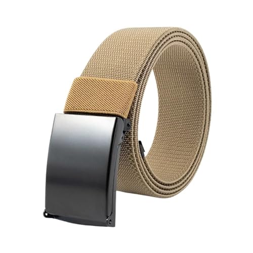 Ceinture en toile de coton réglable avec sangle résistante et boucle noire stable