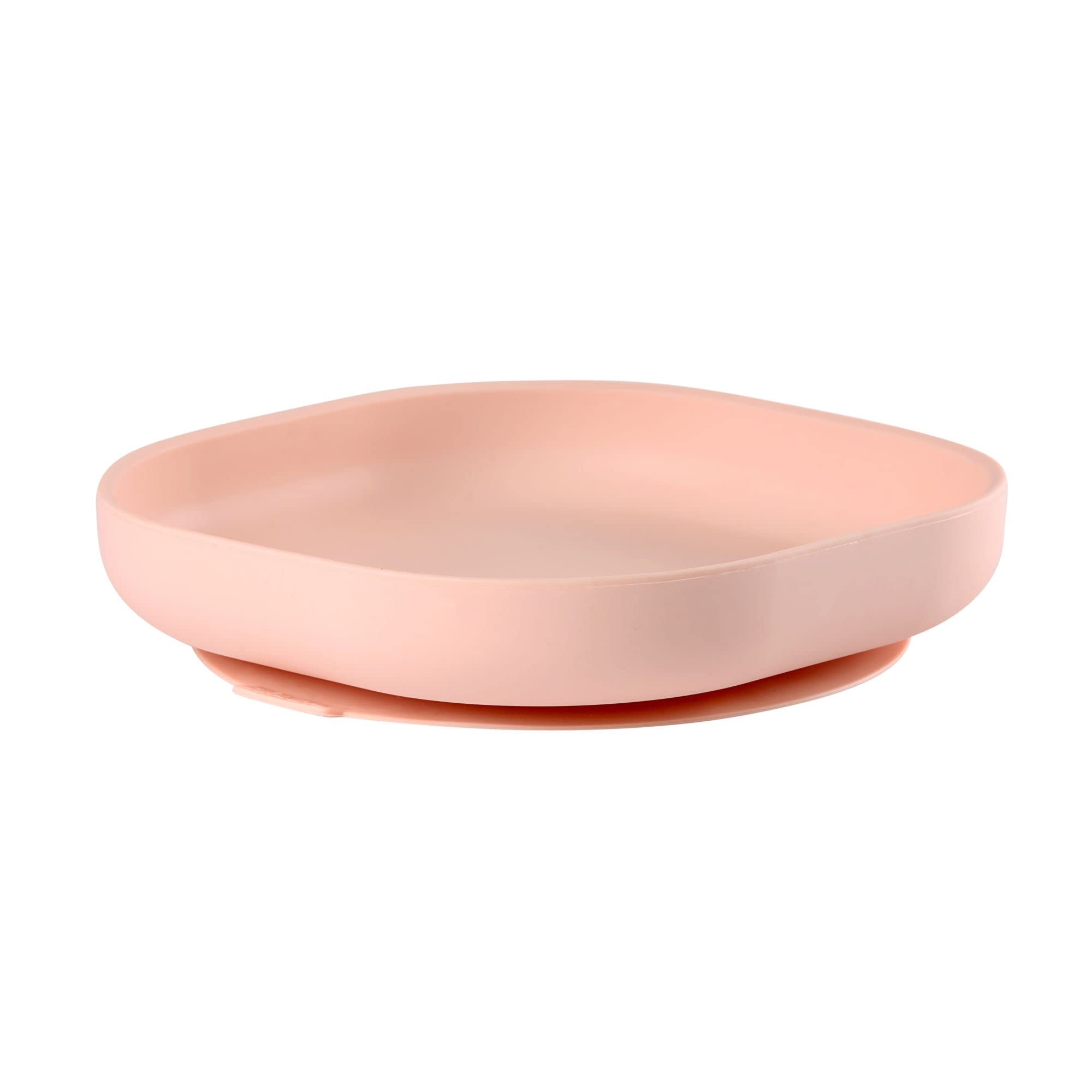 Beaba Baby Silicone Suction Plate - Self Feeding for Toddler - Non Toxic and BPA Free - Durable with Non-Slip Suction Base (Light Pink)-picture-11