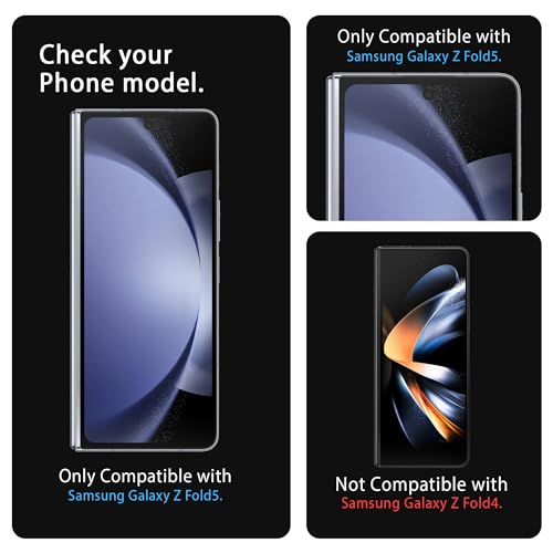 Image of FIRST MART Front and Back Matte Screen Protector for Samsung Galaxy Z Fold 5 / Z Fold5 with Installation Kit | TPU Anti-Glare Membrane, Fingerprint Working, Bubble-Free| Edge to Edge Coverage