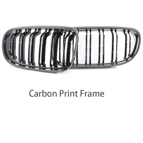 Grille calandre avant BMW E90 E91 LCI 2009-2012 double lamelle noire