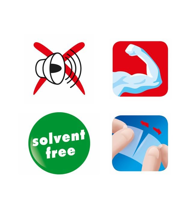 UHU Rollafix Packing Tape, High-Quality Packaging Tape, Transparent, 3 X 50 M