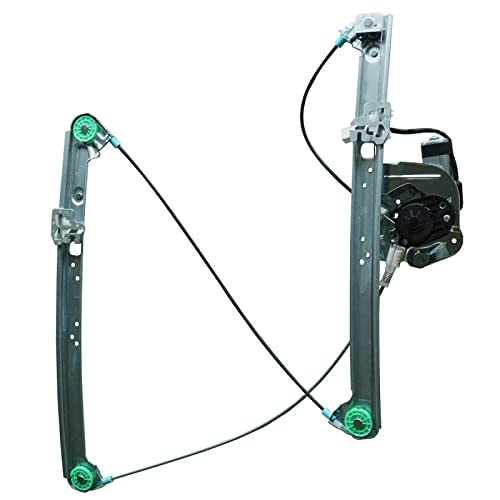 Image of TRQ Front Right Power Window Regulator & Motor Assembly Passenger Side Compatible with 2000-2006 BMW X5 BM1351110