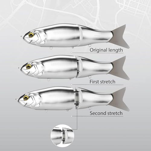 Leurre de pêche GOMEXUS en métal CNC avec 3 styles de nage - 2