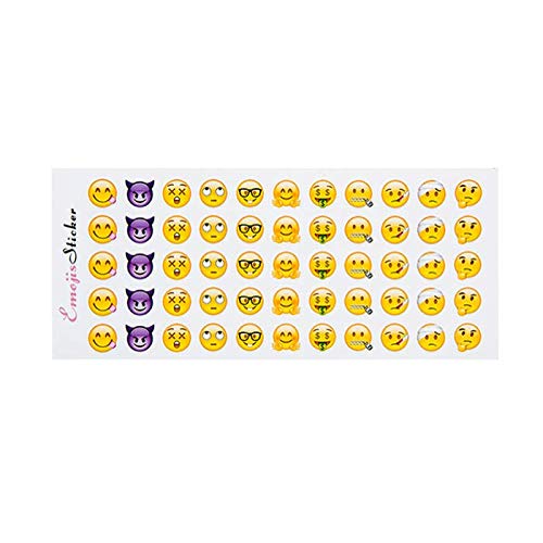 12 Sheets/Pack emoji Sticker Pack 660 emoji Smile Stickers Cute emojis