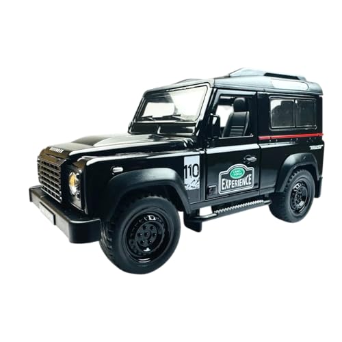 Image of Land Rover 90 Defender 3 Door Diecast Car Model 1:32 Scale | Metal Pull Back SUV Toy | Openable Doors Off Road | Birthday Gift for Kids (Colour as a per Stock)