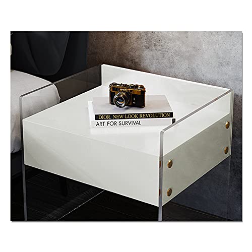 Table de chevet bois gris 2 tiroirs petit meuble de rangement chambre et salon 60cm - 2