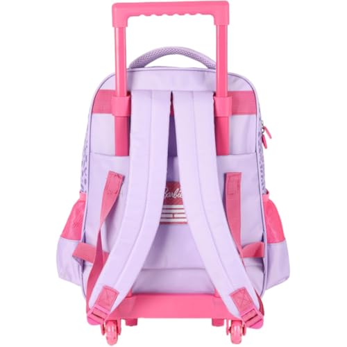 Mochila com Rodinha, Barbie, Grande, Violeta com Alça, Luxcel