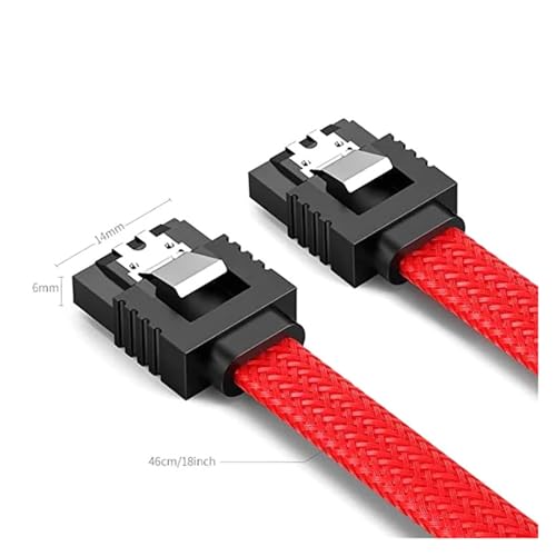 Cable de datos SATA 3.0 0.5m con funda de nylon miniatura 2