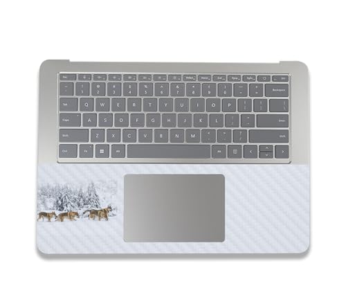 Image of MightySkins Carbon Fiber Skin Compatible with Microsoft Surface Laptop Studio 2 (2023) Full Wrap Kit - Wolf Pack | Protective, Durable Textured Carbon Fiber Finish | Easy to Apply | Made in The USA