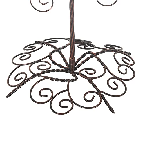 Adeco Ornament Tree Display Stands 2 Pack Metal Wire Christmas Tree Wrought Iron Ornament Holder Picture Photo Card Hangers Stands 19.7 Inch #TOP6