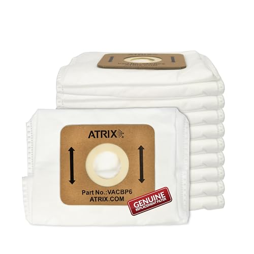 Image of Atrix VACBP610P Replacement HEPA Filters for Atrix Backpack Vacuum, 10-Pack , White