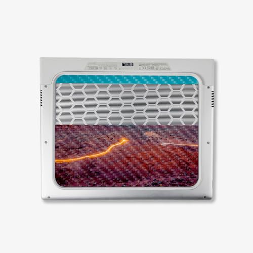 Image of MightySkins Carbon Fiber Skin Compatible with Alienware X14 R2 (2023) Full Wrap Kit - Monument Valley | Protective, Durable Textured Carbon Fiber Finish | Easy to Apply | Made in The USA