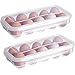 KOMUNJ Eierbox 10 Eier Transportbox, 2 Stück Kunststoff Ei Box Eier Aufbewahrungsbox Eier Box Mit Deckel, Eier Transportbox Kunststoff, für Kühlschrank, Küche, Transparent Ort mit günstig Kaufen-KOMUNJ Eierbox 10 Eier Transportbox, 2 Stück Kunststoff Ei Box Eier Aufbewahrungsbox Eier Box Mit Deckel, Eier Transportbox Kunststoff, für Kühlschrank, Küche, Transparent