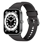 Montre connectées homme femme,1.95" touch screen Smartwatch avec effectuer/répondre appels,suivi de fitness avec pression artérielle et moniteur de sommeil,140+ sport,IP68 pour android ios Noir