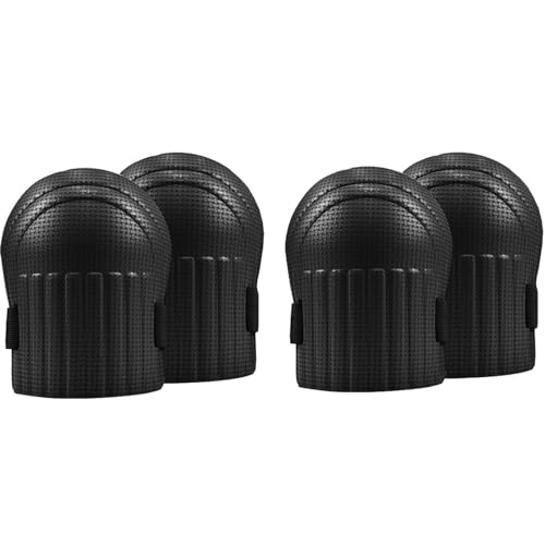 膝当て 作業用 ガーデニング用 ヒザパット 膝パッド 膝ガード ニーパッド 1.3cm厚い 防水 柔軟性 快適性 掃除 工事 園芸 建設 野球 農作業 屋外作業に適用 マジックテープ式 男女兼用 (4個入り)