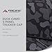 Pacific Headwear Standard Duck Camo 5-Panel Trucker Cap, Blackout