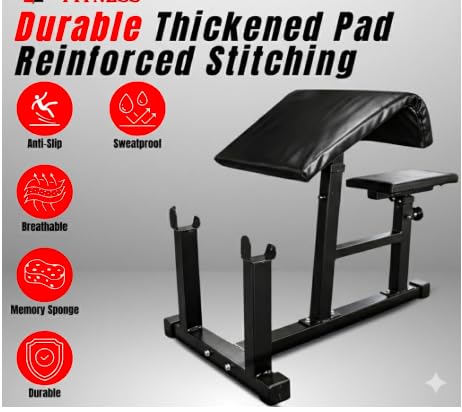 Image of 20-in-1 Multipurpose Bench Pro with Preacher Curl & Leg Developer | Adjustable Multi-Workout Weight Bench | Heavy-Duty Iron Frame | Black