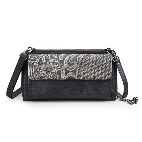 Crossbody Bags For Women, Wristlet Wallet Phone Purse Shoulder handbags Multi-Function Small Clutch Card Holder