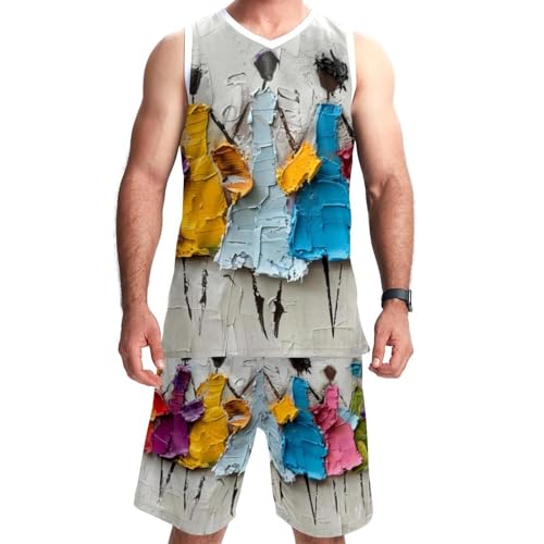 Vêtements de sport pour hommes et femmes design abstrait coloré