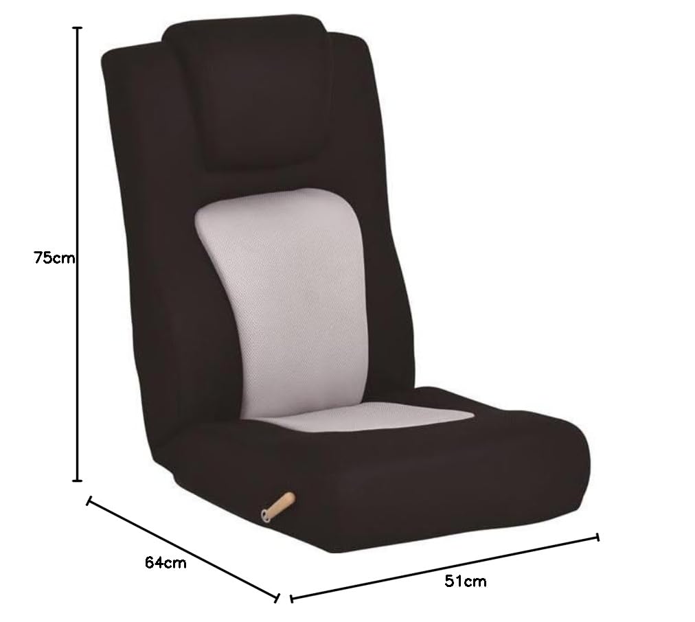 Amazon｜座椅子 レバー式 フロアチェア リクライニング ハイバック