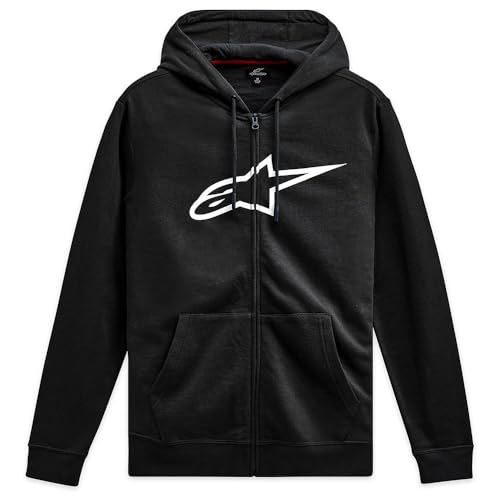 Alpinestars Ageless Zip Hoodie V3 Felpa Con Cappuccio Uomo Stile Sportivo Nero/Bianco M