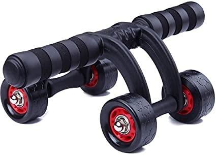 Allura AB Roller Exerciser for Abdominal Stomach Exercise Training Equipment Abs Massager (4 Wheel AB Roller)-image-30