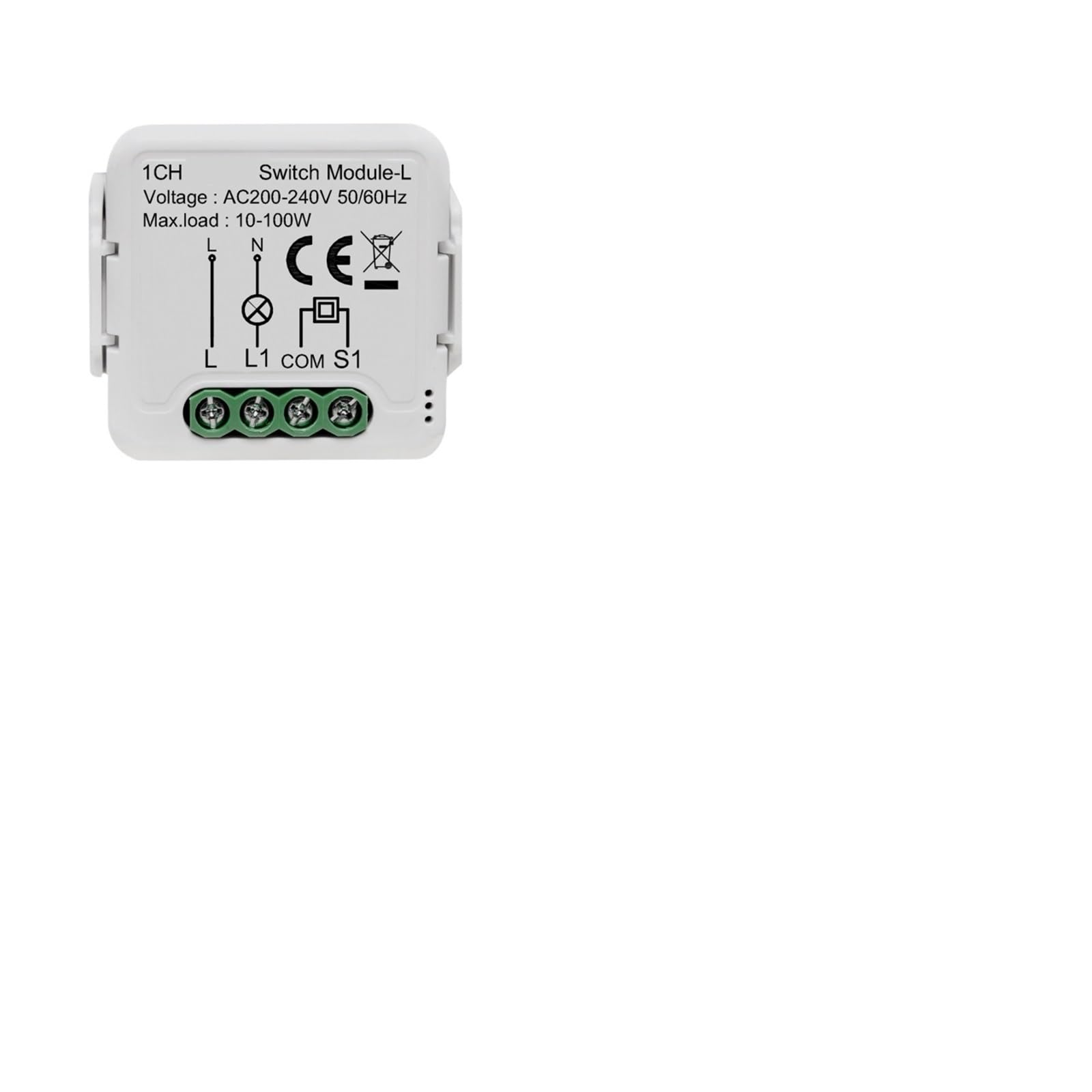 Módulo De Interruptor De Luz Inteligente 3.0 No Requiere Cable Neutro Funciona Con Alexa Compatible Con Google Home Control Bidireccional(2 Gang)