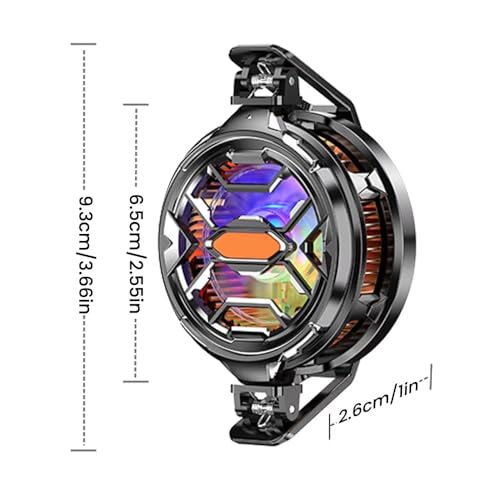 Image of BKN FS03 Fast Ultra Cooling Mobile AC Fan Radiator Magnetic | Fast Mobile Cooler for Gaming With USB Powered Universal All Smartphone Fan Cooling Radiator for Phone Gaming, Live Streaming Vlog