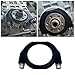 Front Crank Seal Serpentine Belt Guard, Protection Guards Plate Crank Seal Guard Plate Compatible with 335i 528i 135i S55 N54 N55 N52 Engine (Black)