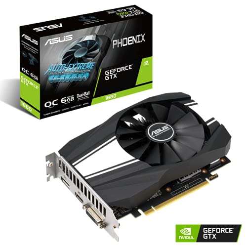 Placa de Vídeo ASUS - GeForce GTX 1650 OC Phoenix, 6GB GDDR5
