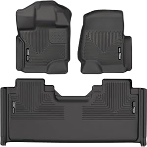 Husky Liners – Weatherbeater | Fits 2015 – 2024 Ford F-150 SuperCab – Front & 2nd Row Liner – Black, 3 pcs. | 94051
