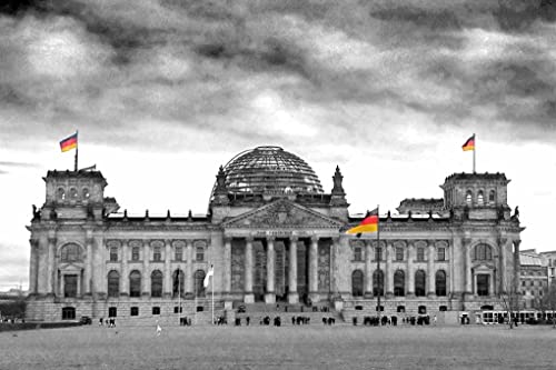 Toile Reichstag Berlin Deutscher Bundestag cadeau idéal pour passionné