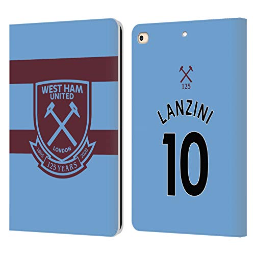 Étui West Ham United FC pour iPad 9.7 Manuel Lanzini 2020/21 Housse Cuir Wallet