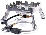 RidgeMonkey Quad Stove Pro Portable - Gaskocher für Angler, Outdoor Kocher, Campingkocher zum Karpfenangeln & Wallerangeln