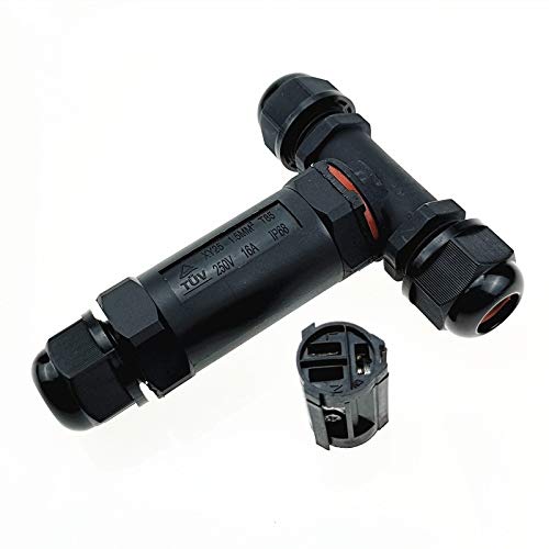 Zhouzlضوء LED XY25 IP68 Waterproof 3 Pin T-type Cable Connector ضوء LED