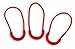 Rescue Essentials Zipper Pull-RED Plastic Loop - 3 Pack