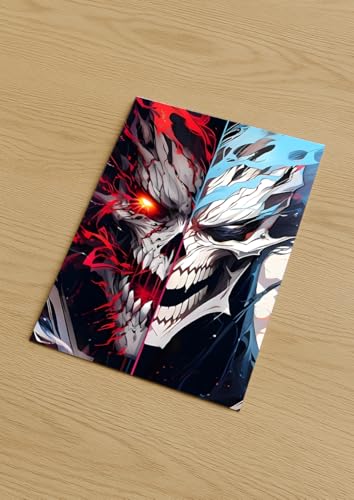 Image of NIJUKA Anime Printed A4 Size Metal sheet Poster For Home And Room Decoration | For Anime Art Fans Boys And Girls (Kaiju Murge Power)