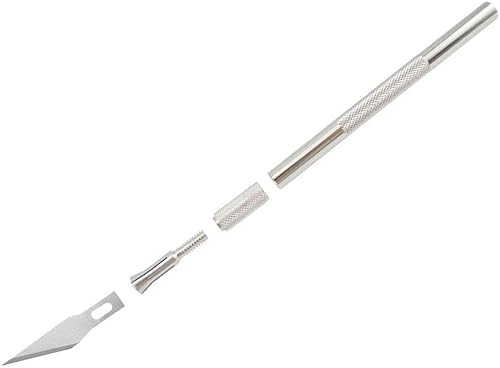 Miniatura 3 de Precision Craft - Juego de 20 cuchillos afilados con tapa de seguridad para reparación de teléfonos, arte, álbumes de recortes, plantilla