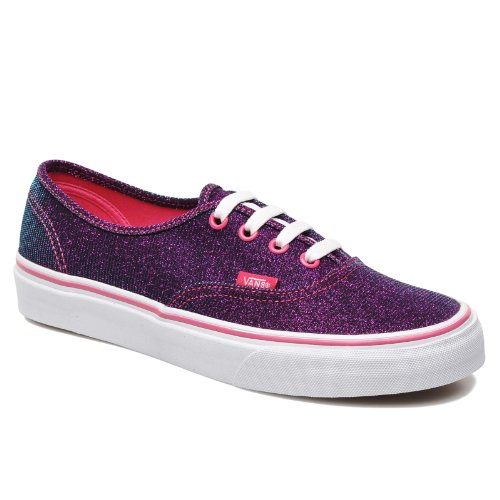 Baskets mode mixtes Vans U Authentic Shimmer violet en taille 36.5 EU