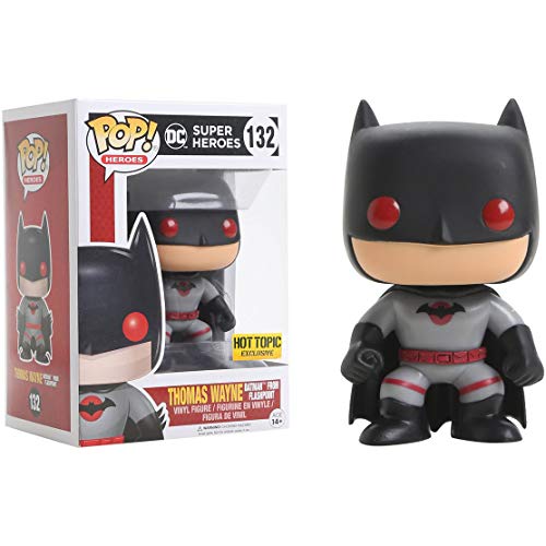 Funko Thomas Wayne [Batman From Flashpoint] (Hot Topic Exclusive): Dc Universe X Pop! Heroes Vinyl Figure &Amp; 1 Pop! Compatible Pet Plastic Graphical Protector Bundle [#132 / 10570 - B]