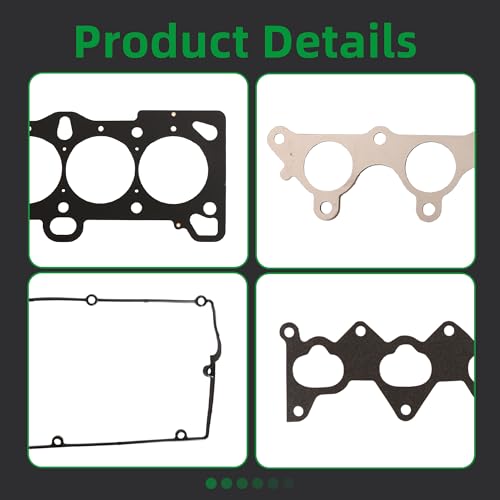 Image of Head Gasket Set HS26224PT-2, Fit for Hyundai Accent, for Kia Rio 2006 2007 2008 2009 2010 2011 Replace 22311-26101, 22211-26600, 22212-26050(56pcs)
