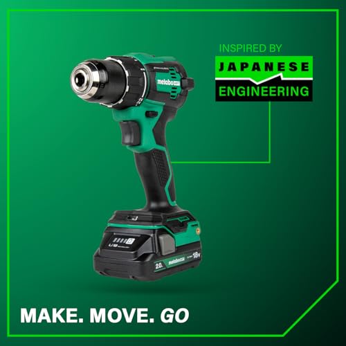 Metabo HPT 18V MultiVolt 1/2" Cordless Brushless Driver Drill Kit, High Power Drill Set with Bag, 2 Lithium-Ion Metabo Batteries and Charger, Compact Lightweight Power Driver, DS18DEX thumbnail 13