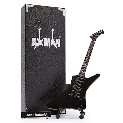 James Hetfield (Metallica) - Guitarra en miniatura - Regalos musicales - Adorno hecho a mano