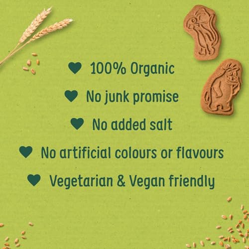 Organix Cocoa & Vanilla Gruffalo Biscuits, Organic Toddler Snacks, 12+ Months, Multipack, 5 x 20 g Bags Per Box (3 Boxes Total)