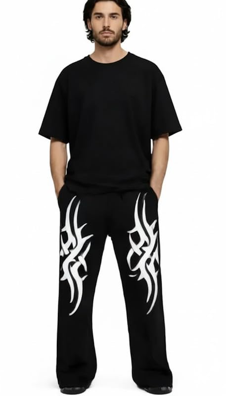 Image of Trackpants for Men Stylish Gym Trackpant for Man Joggers for Men Sweatpants Printed Track Pant