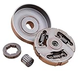 Lecreatekit Felgenritzel Kupplungsbaugruppe für Kettensägen - Kompatibel mit 185, 285, 394, 395 & 395XP Modellen, 3/20.3 cm-7T Bar Size, inklusive Kupplungstrommel, Kupplungsassy, Felgenritzel und